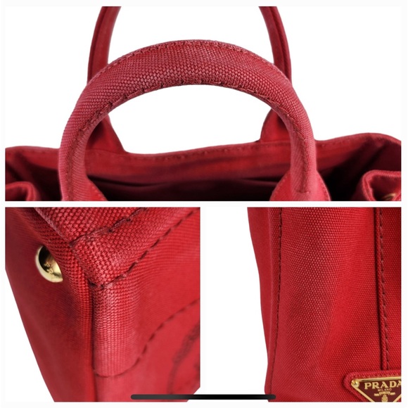 PRADA Mini Canapa Canvas Tote Bag - Picture 9 of 10